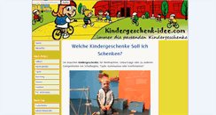 Desktop Screenshot of kindergeschenk-idee.com